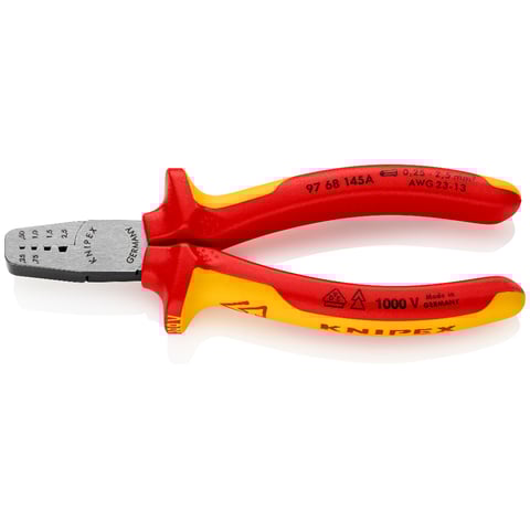 knipex クニピックス  圧着ペンチ 9753-04SB ワイヤーエンドスリーブ圧着ペンチ KNIPEX