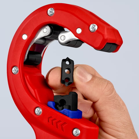 KNIPEX DP50 Rohrschneider für dünnwandige Kunststoff-Abflussrohre | 90 23 01 BK