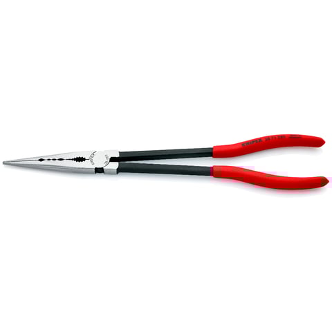 Long Reach Needle Nose Pliers With transverse profiles | KNIPEX