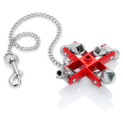 Universal Key For all standard cabinets and shut-off systems | KNIPEX