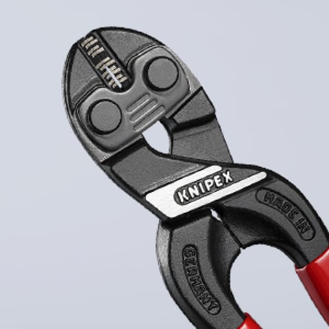 KNIPEX CoBolt® S Kompakt-Bolzenschneider Mit Schneidaussparung | 71 31 160