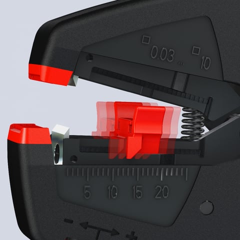 KNIPEX EvoStrip Selbsteinstellende Abisolierzange | 12 40 200
