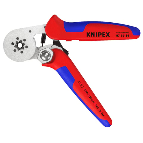 エンドスリーブ用自動調整圧着プライヤー サイドから挿入可能 | KNIPEX