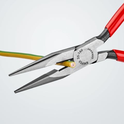 Pinza per meccanica - con becchi mezzotondi con tronchese (pinza per radiotecnici) | 25 01 160