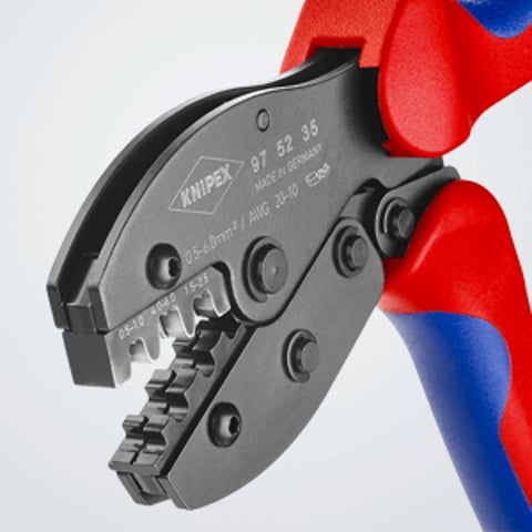 KNIPEX PreciForce Krimptang in blister met meer-componenten greep 220 mm, 97 52 35 SB