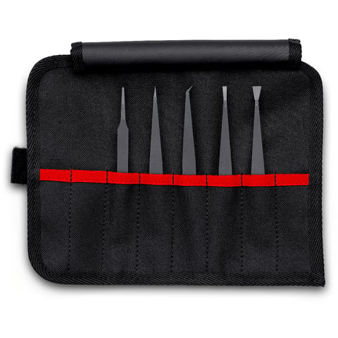 Plastic Tweezers Set ESD 5 parts | KNIPEX