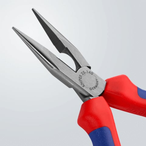 Pinza per meccanica - con becchi mezzotondi con tronchese (pinza per radiotecnici) | 25 02 140
