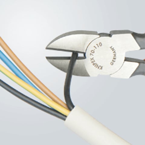 切手100 KNIPEX 8 in. Diagonal Cutting Pliers with Forged on Axle 74 01 200