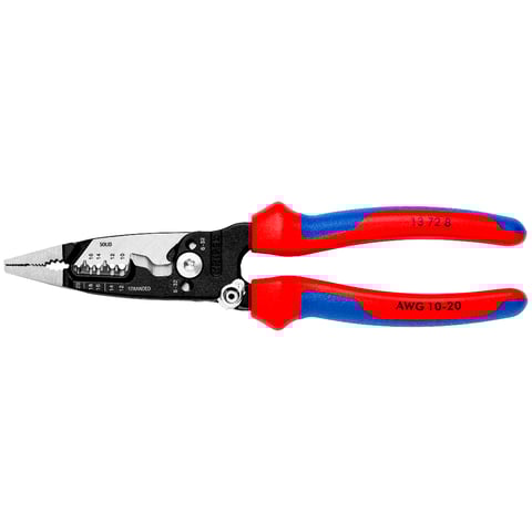 KNIPEX WireStripper Multifunktions-Elektrikerzangen Amerikanisches Modell | 13 72 8