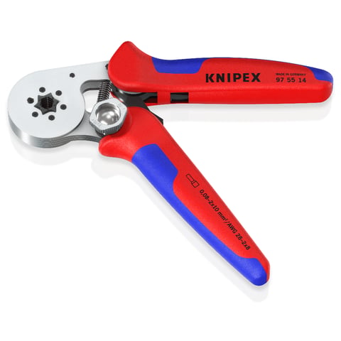 エンドスリーブ用自動調整圧着プライヤー サイドから挿入可能 | KNIPEX