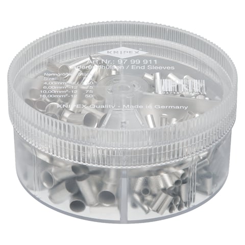 Assortment boxes With 350 insulated wire ferrules 4 parts | KNIPEX