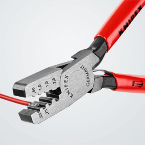 Crimping Pliers for wire ferrules | KNIPEX