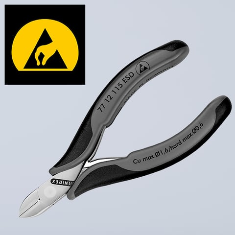 Electronics Diagonal Cutters ESD With box joint | 77 12 115 ESD
