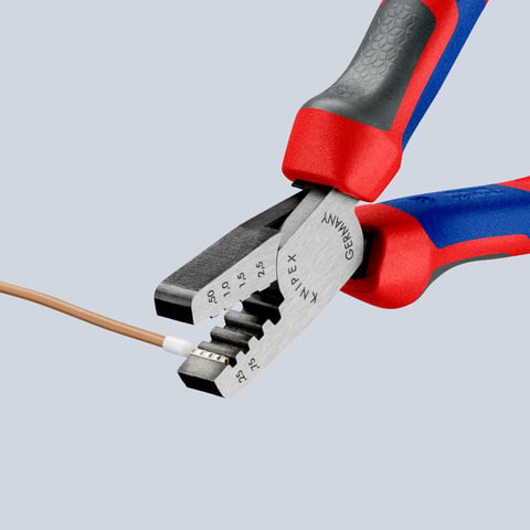 Crimping Pliers for wire ferrules | KNIPEX
