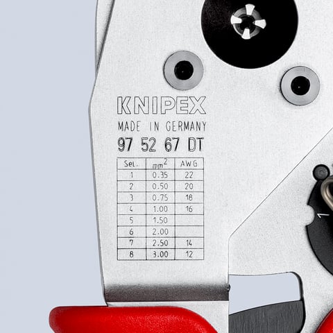 Four-Mandrel Crimping Pliers for DEUTSCH contacts | KNIPEX