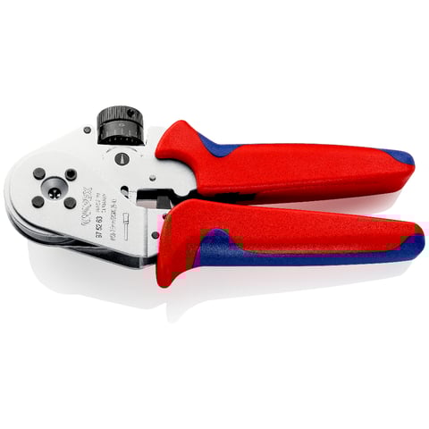 Four-Mandrel Crimping Pliers for turned contacts | KNIPEX
