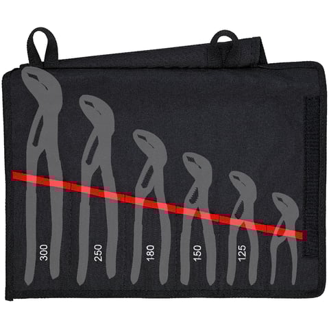 Verktøyrull for KNIPEX Cobra® Tom 6 lommer | 00 19 55 S5 LE