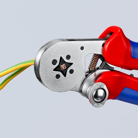 エンドスリーブ用自動調整圧着プライヤー サイドから挿入可能 | KNIPEX