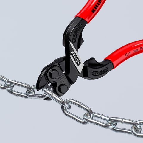 KNIPEX CoBolt® S Kompakt-Bolzenschneider Mit Schneidaussparung | 71 31 160