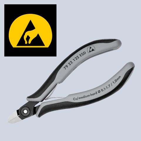 Precision Electronics Side Cutter ESD | 79 22 125 ESD