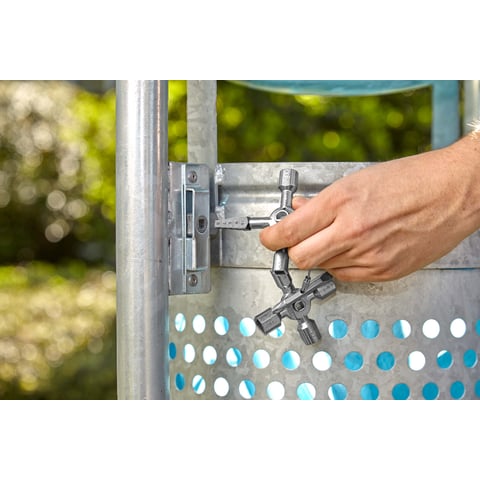 KNIPEX TwinKey® Control Cabinet Key | 00 11 01