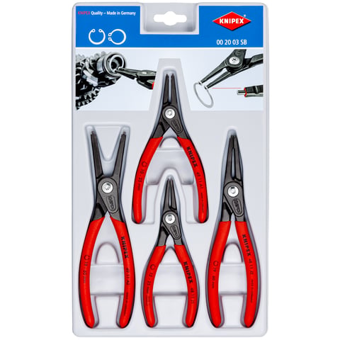 Präzisions-Sicherungsringzangen-Set 4-teilig | 00 20 03 SB