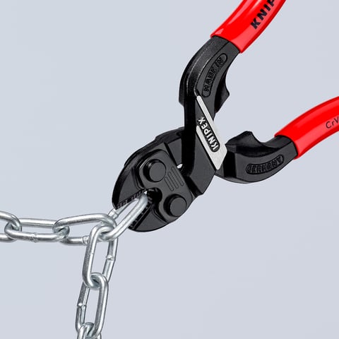KNIPEX CoBolt® S Kompakt-Bolzenschneider Mit Schneidaussparung | 71 31 160
