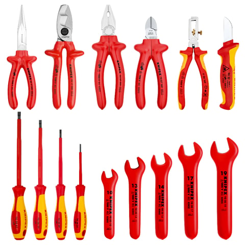 Tool Roll 15 parts With insulated tools for works on electrical installations | 98 99 13