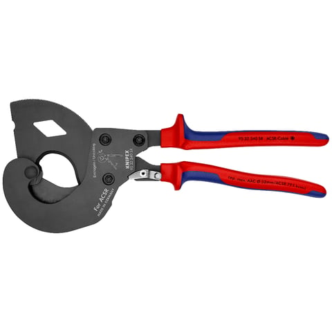 AUPREX 24-Inch Heavy Duty Cable Cutter – Carbon Steel, Cuts Copper & Aluminum Cable Up To 2" – Ergonomic Long Arm Pliers With Non-Slip Grip