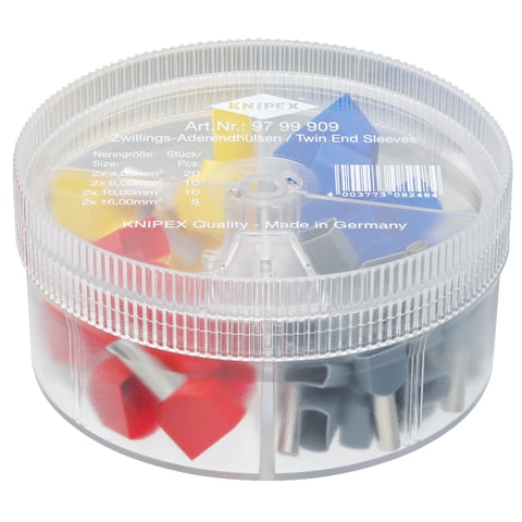Assortment boxes With 200 Twin wire ferrules 4 parts | KNIPEX