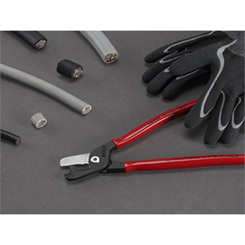 KNIPEX StepCut® XL Cable shears with step cut | 95 18 225