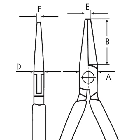 Alicate de montaje para electrónica Con articulación machihembrada | 35 32 115