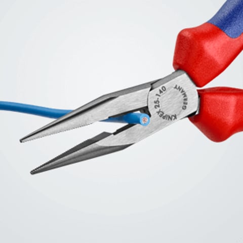 Pinza per meccanica - con becchi mezzotondi con tronchese (pinza per radiotecnici) | 25 02 140