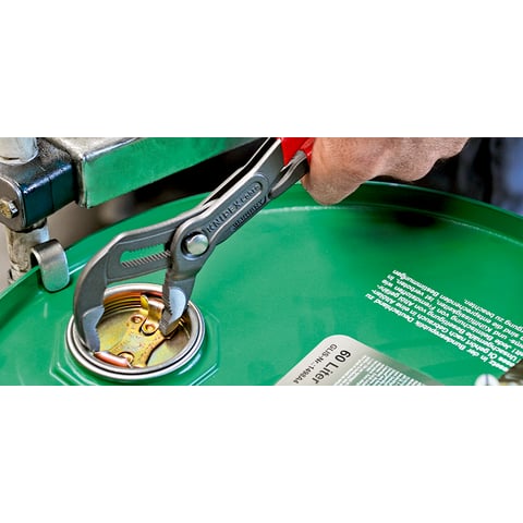 KNIPEX 87 02 180 Cobra® Pinza regolabile di nuova generazione per tubi e dadi con manici