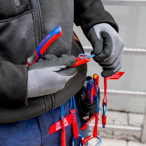 TetheredTool Clips + ColorCode Clips crvene, po 3 komada | 00 63 06 TCR