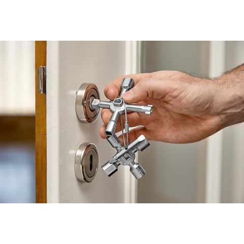 ken56　白銀コントロールデッキ KNIPEX TwinKey® Control Cabinet Key | KNIPEX
