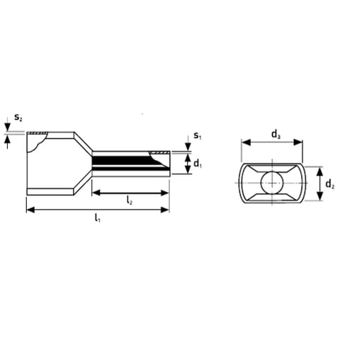 Twin wire ferrules With plastic collar 100 pieces each | KNIPEX