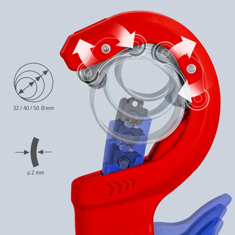 Coupe-tube pour canalisations d'eaux usées en plastique - KNIPEX - DP50 - 90 23 01 BK - Accessoires outils de coupe - Achat & prix Coupe-tube pour canalisations d'eaux usées en plastique - KNIPEX - DP50 - 90 23 01 BK - Accessoires outils de coupe - Achat & prix