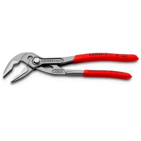 KNIPEX Cobra® ES Szczypce nastawne do rur z wydłużoną szczęką | 87 51 180