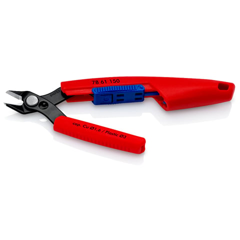 KNIPEX Slim Knips Transporte cómodo, corte incluso en espacios reducidos y profundos | 78 61 150