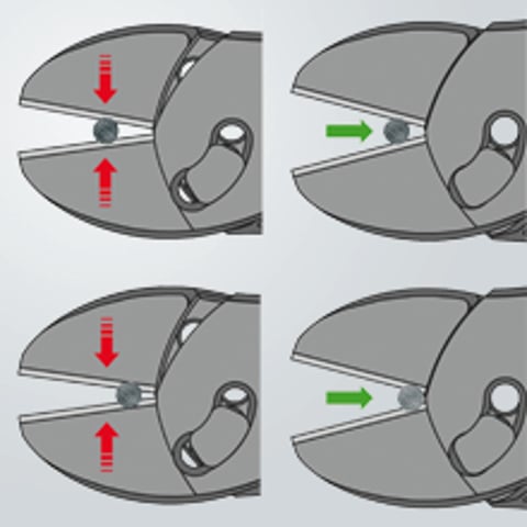 KNIPEX TwinForce® Hochleistungs-Seitenschneider | 73 71 180