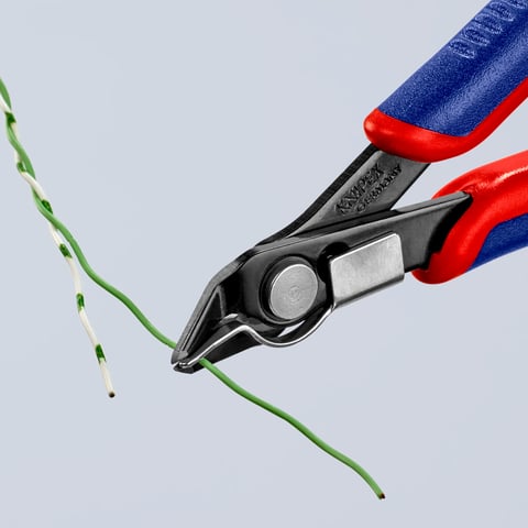 Alicate De Corte Knipex Electronic Super Knips 125 Mm - Para Electrónica Y Trabajos De Precisión, Con Fundas Multicomponentes
