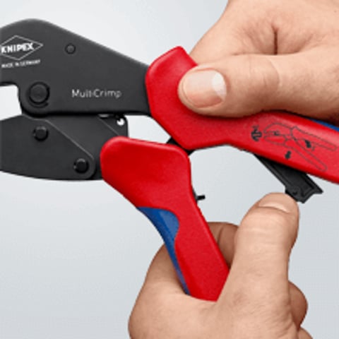 KNIPEX MultiCrimp® Crimping Pliers with changer magazine | 97 33 01