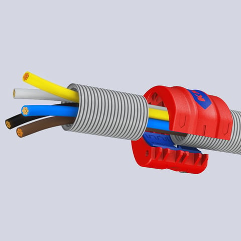 KNIPEX BiX® Mit Wellrohr-Schneideinsatz Wellrohrschneider | 90 22 10 V01