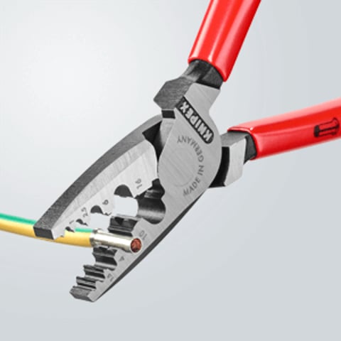 ぷりん Crimping Pliers for wire ferrules | KNIPEX
