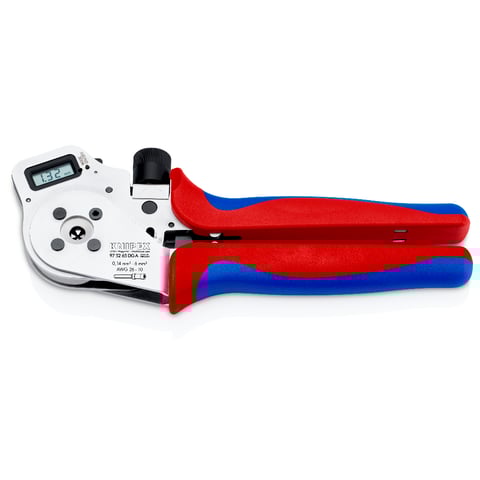 Four-Mandrel Crimping Pliers for turned contacts | KNIPEX