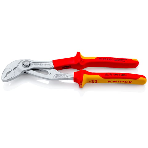 KNIPEX Cobra® VDE Hightech-Wasserpumpenzange, isoliert | 87 26 250