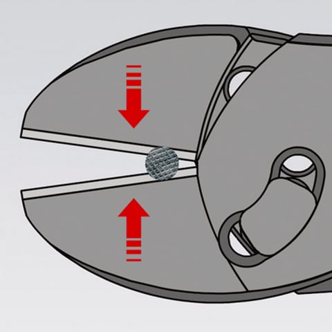 KNIPEX TwinForce® Hochleistungs-Seitenschneider | 73 71 180