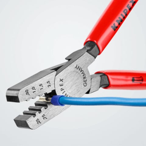 Crimping Pliers for wire ferrules | KNIPEX