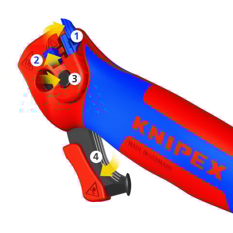 ストリッピングナイフ ガイドシュー付き | KNIPEX